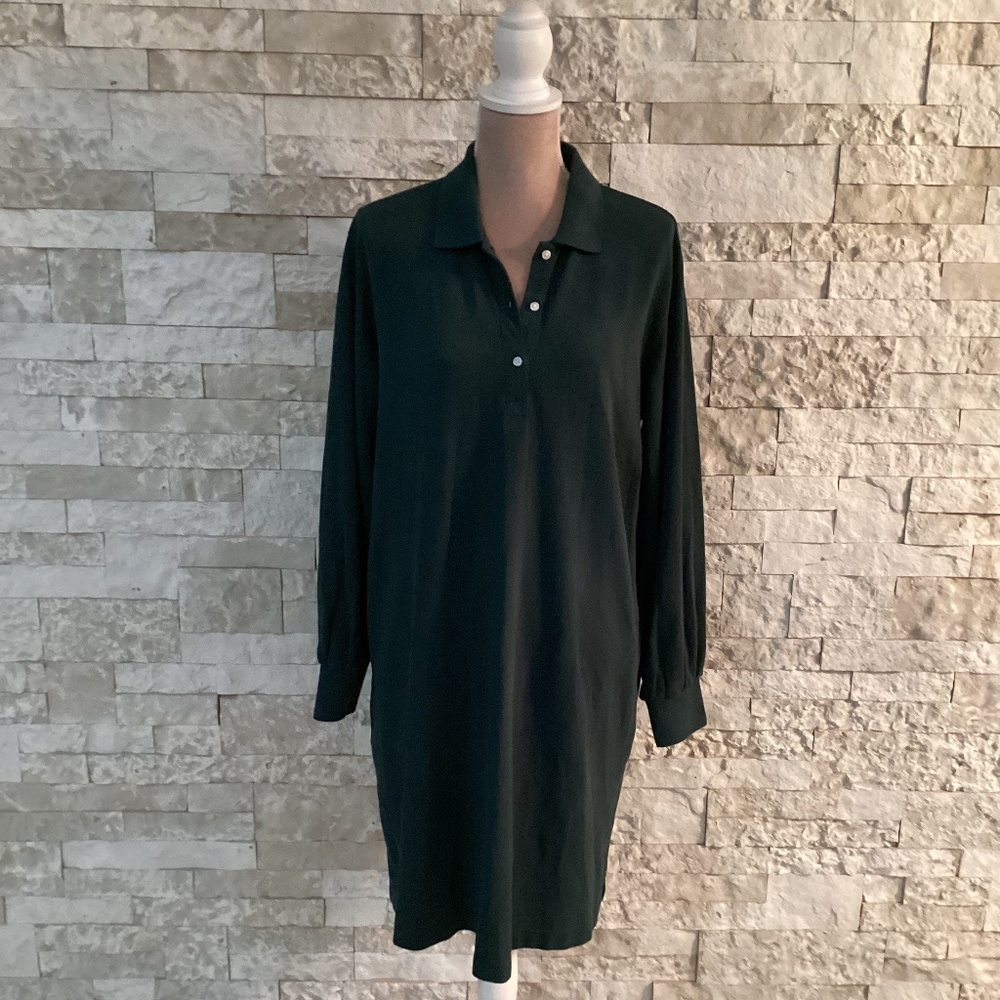 Tuckernuck June Bug Pique Frances Dark Green Polo Dress (NWOT)